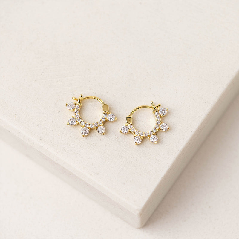Gold Talia Hoop Earrings