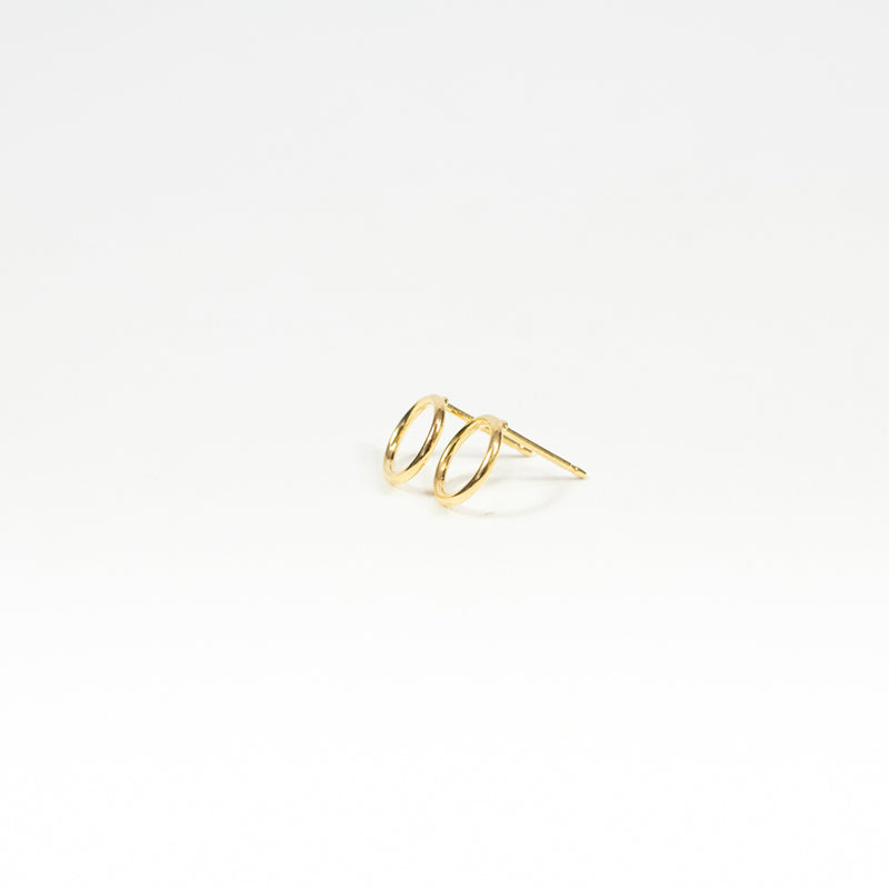 Small Gold Vermeil Wire Circle Studs
