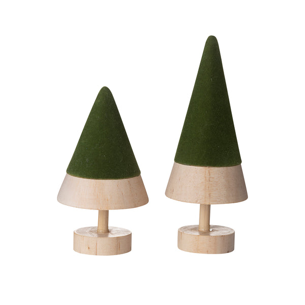 Wooden & Felt Decorative Trees